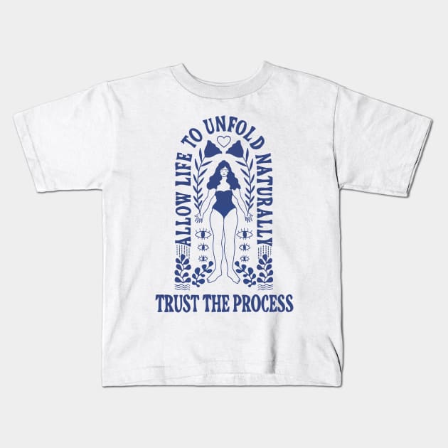 Trust the Process // Wu Wei Kids T-Shirt by haleyum